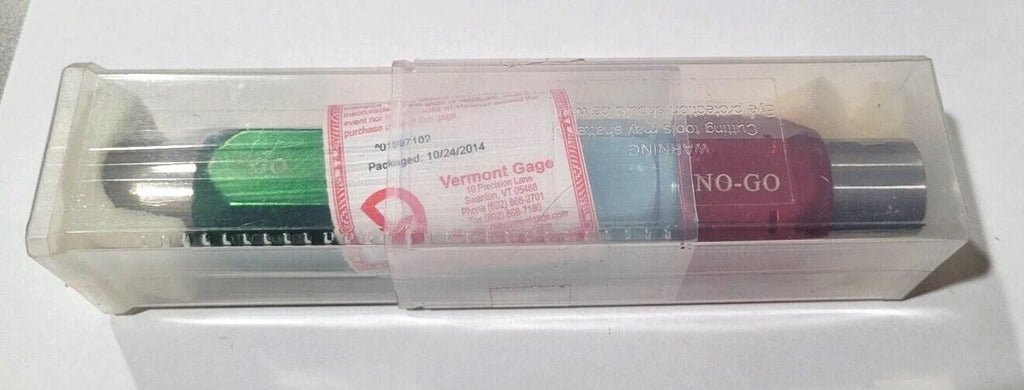 Vermont Gage Pin Plug Gage STL X GO & NO GO REV Assembly Go 1.0000 & NOGO 1.0007