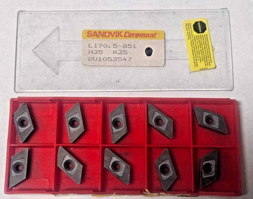 SANDVIK Coromant L170.5-851 H35 K35 Lathe Turning Carbide Inserts 10 Pcs New
