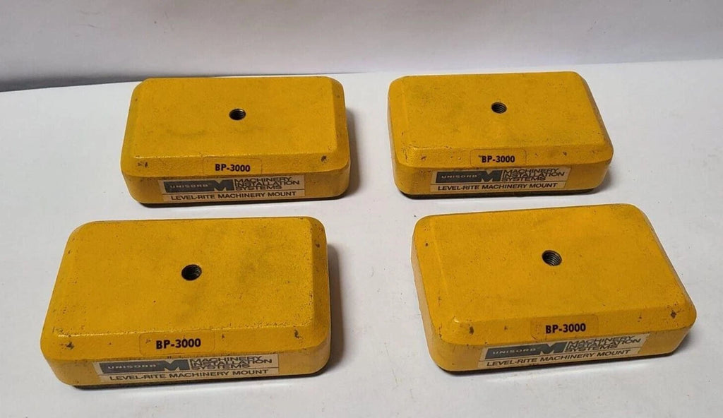Lot of 4 UNISORB BP-3000 Level Rite Machinery Mount