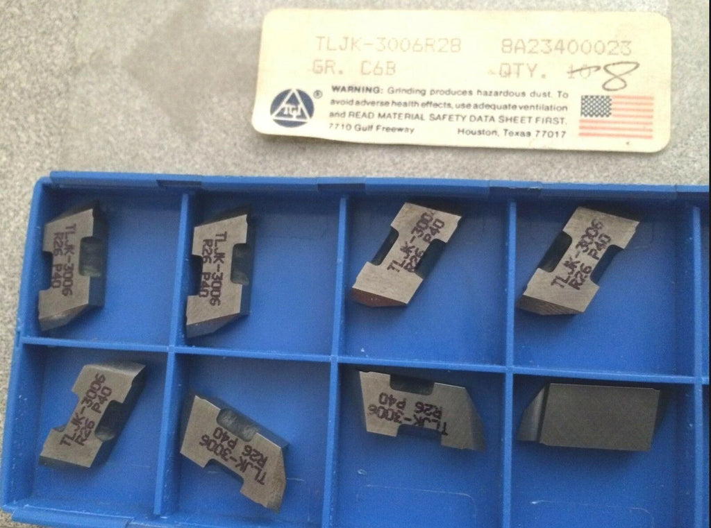 SANDVIK Coromant TLJK 300R26 P40 C6B Lathe Grooving Carbide Inserts 8 Pcs New