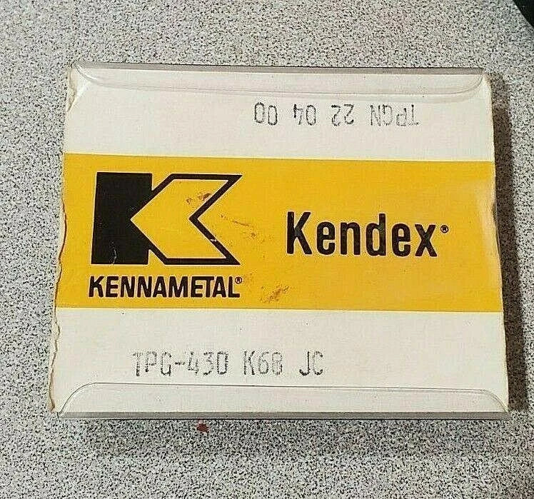KENNAMETAL KENDEX TPG 430 K68 TPGN 22 04 00 Lathe Carbide 5 Inserts Mill New
