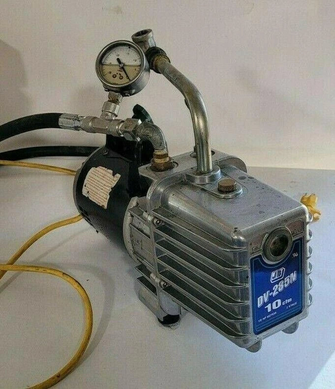 J/B DV-285N 10 cfm 2 Stage Vacuum Pump W/ Marathon Electric Motor 1/2 HP