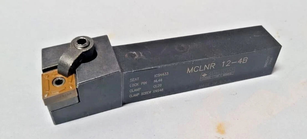 SUMITOMO MCLNR 12-4B Lathe Turning Indexable Tool Holder Carbide Insert USA