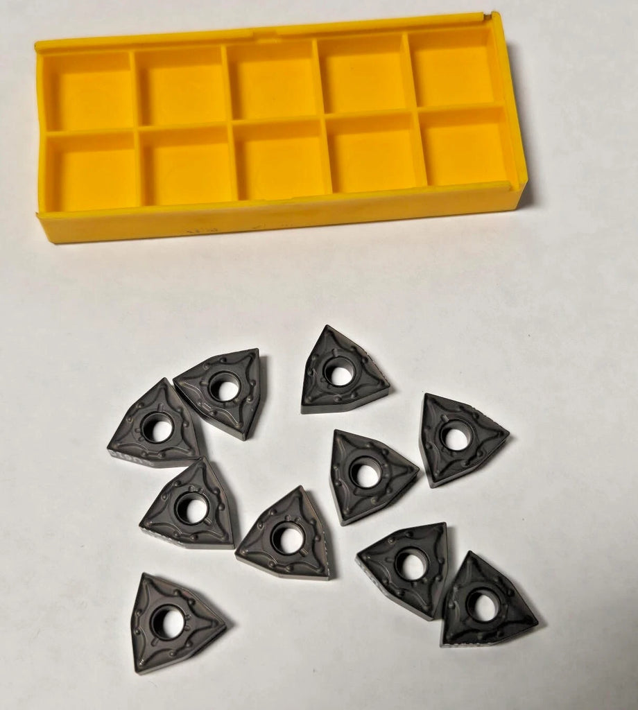 Mitsubishi WNMG431MA WNMG080404MA U610 Lathe 10 Carbide Inserts Tools Gold New