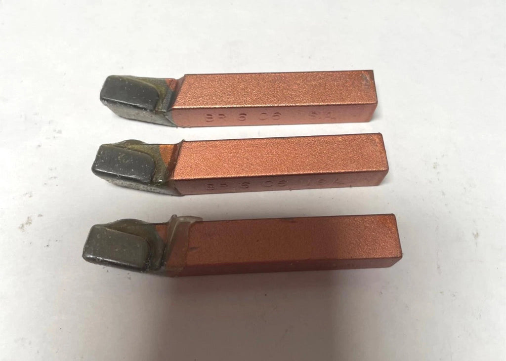 ACT Brazed Tipped Carbide Lathe Tool Bit 3/8" BR 6 C6 USA Made Lot of 3