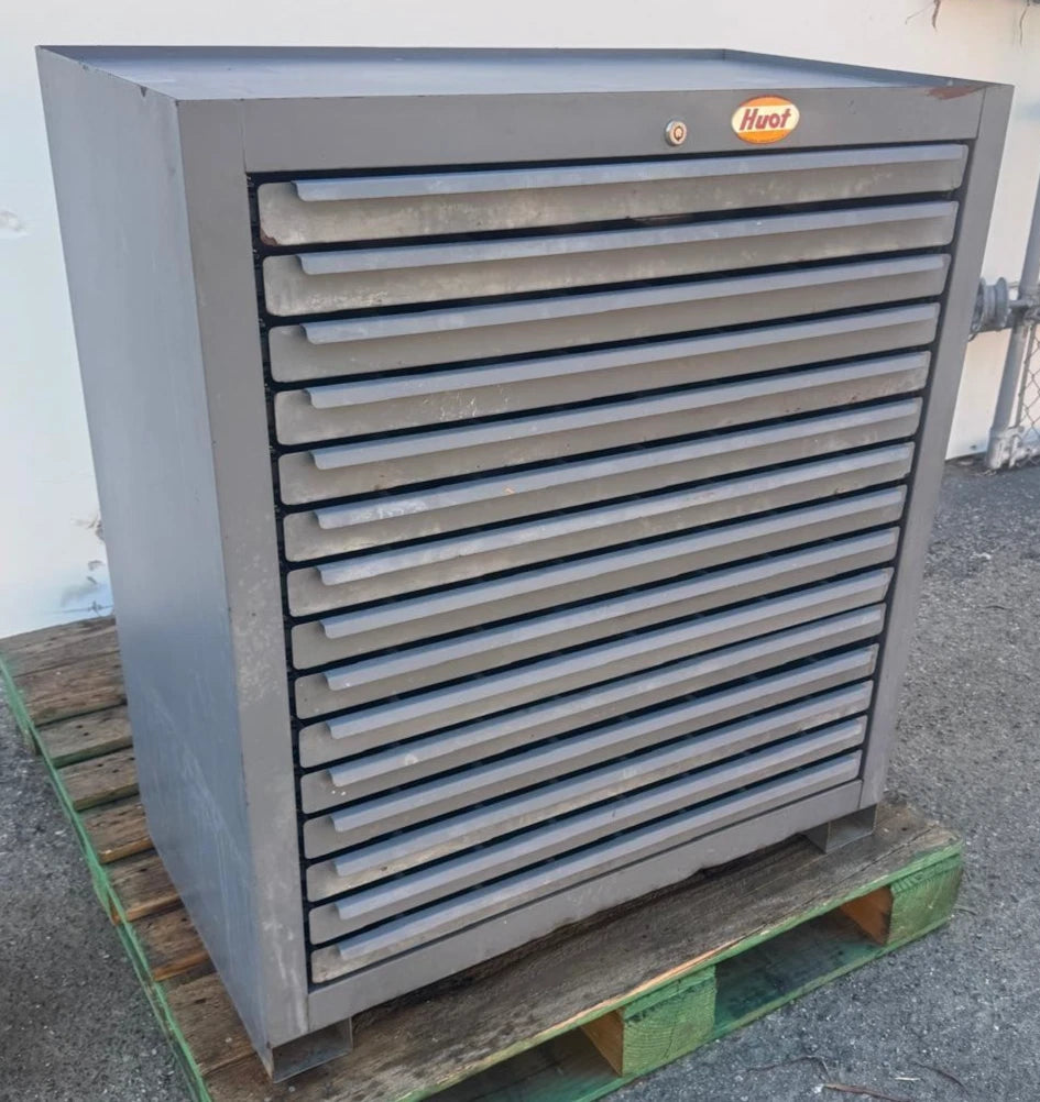 Huot Super Cutting Tool Storage Cabinet Dividers 15 Drawers 34 x 19 x 38