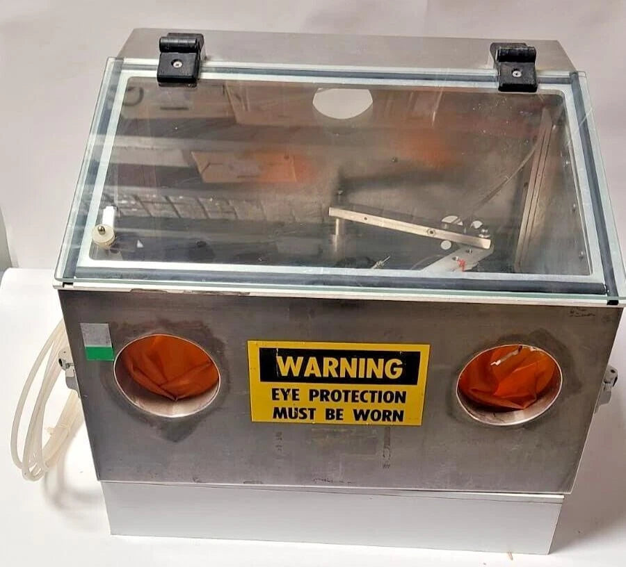 Stainless Steel Micro Sand Blasting Blast Glove Box American Made USA