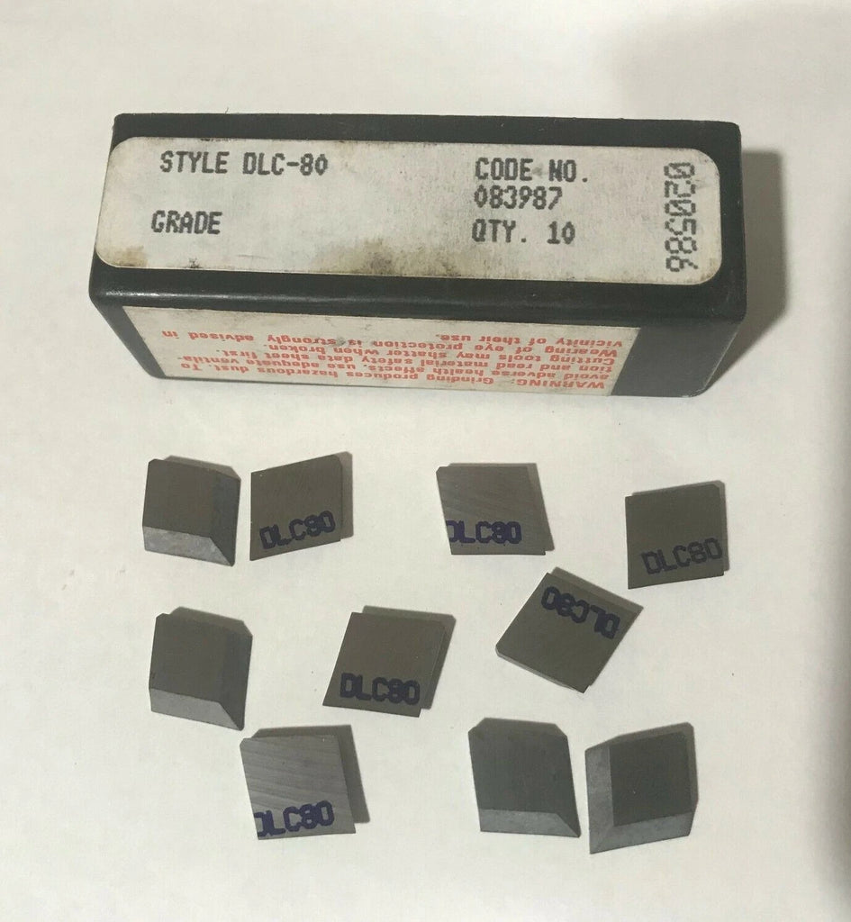 10 Pcs RTW Style DLC-80 083987 Carbide Inserts Lathe Mill Milling Tools New