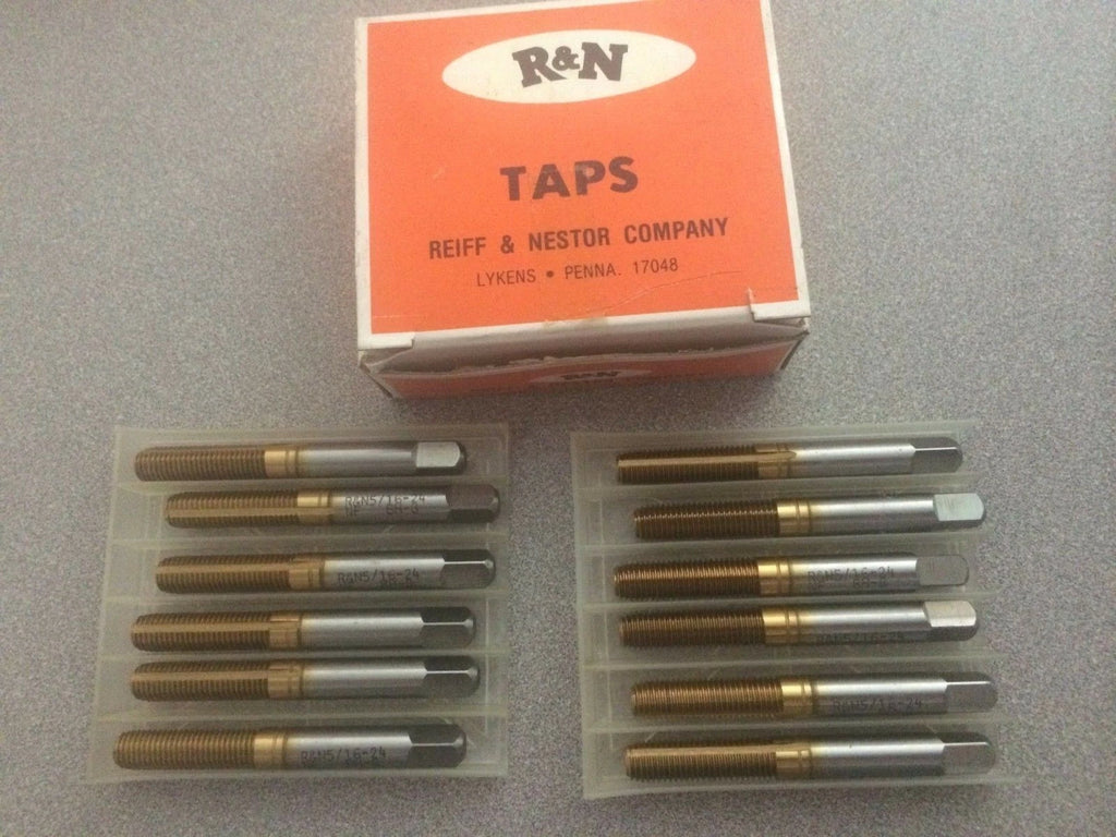 2 Pcs Reiff Nestor R&N ThreadFormer HSS Standard Bottom Tap 5/16 - 24 BH8 New