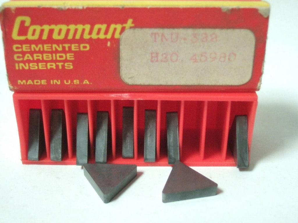 SANDVIK Coromant TNU 322 H30 45980 Lathe Carbide Inserts 10 Pcs New