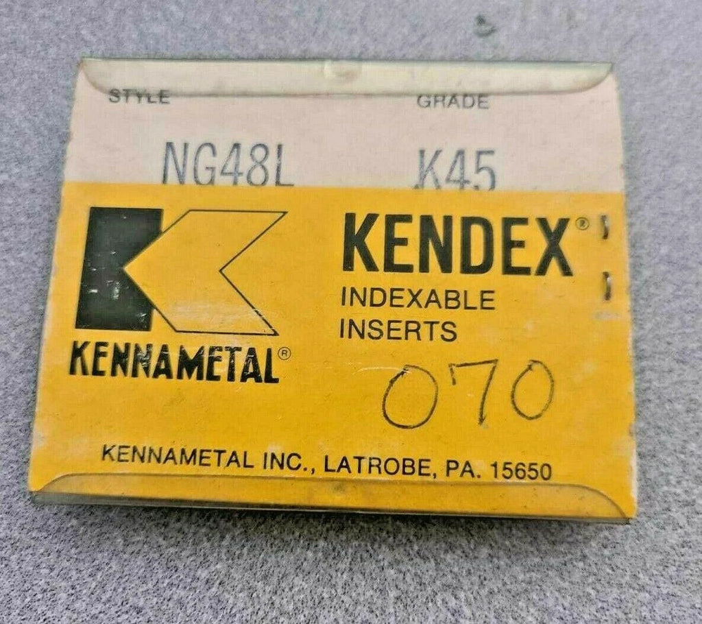 KENNAMETAL KENDEX NG48L K45 Lathe Carbide Indexable Inserts 5 Pcs Grooving New