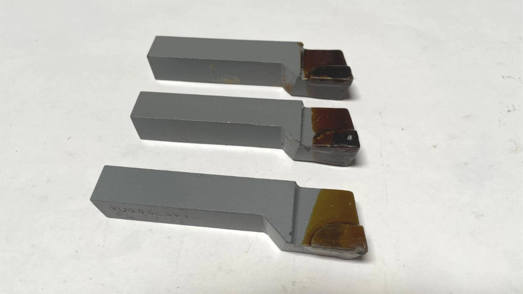 Brazed Tipped Carbide Machinist Lathe Tool Bit 5/8" Shank GL 10 C2 Lot of 3