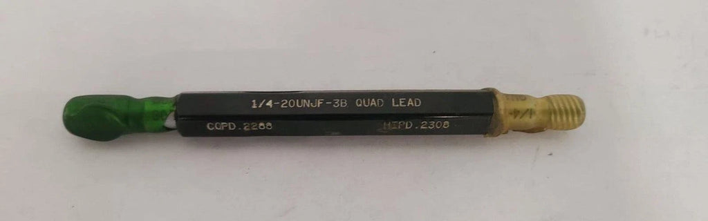 THE LONGER LASTING THREAD PLUG GAGE HEMCO 1/4-20UNJF-3B COPD .2288 HIPD .2308