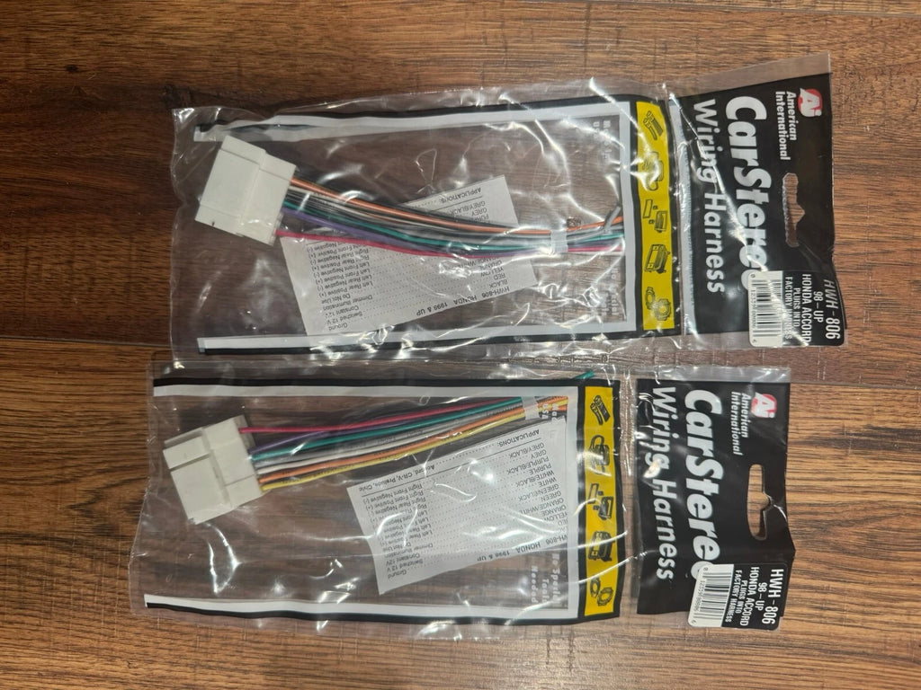 Honda Accord Radio Wire Harness Install Stereo Plug Wiring 1998 - 2008 Lot of 2