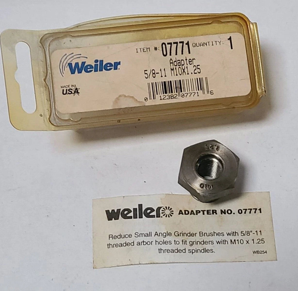 Lot of 2 Pcs Weiler 07771 Adapter 5/8"-11 M10 x 1.25