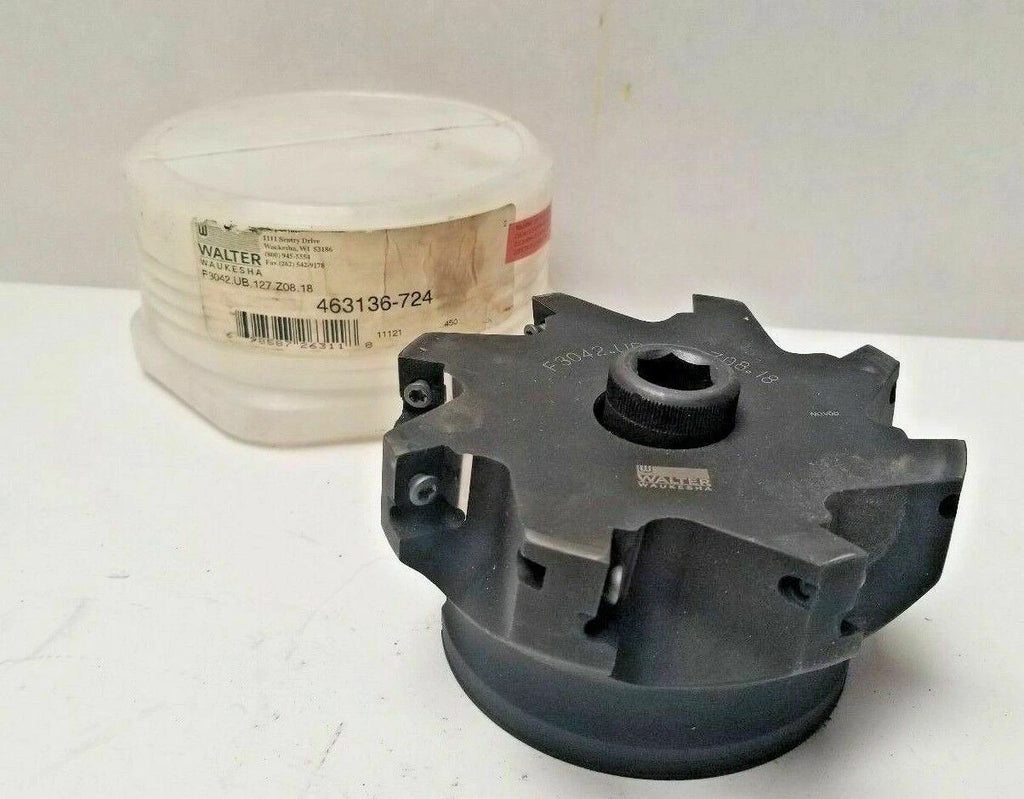 Walter Waukesha 463136-724 F3042.UB.127.Z08.18 Face mill 6" Milling Cutter New
