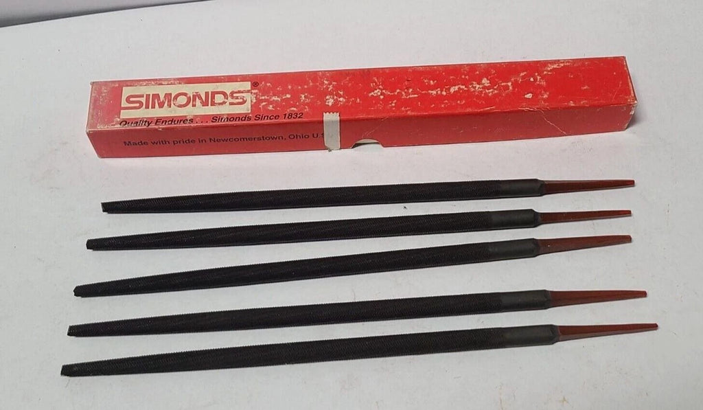 5 Pcs Simonds 12” Round File 78-402600 New USA
