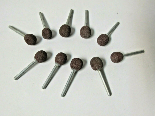 Aluminum Oxide Mounted Point Grinding Wheel Ball End 1/2" Dia B121 Lot of 10