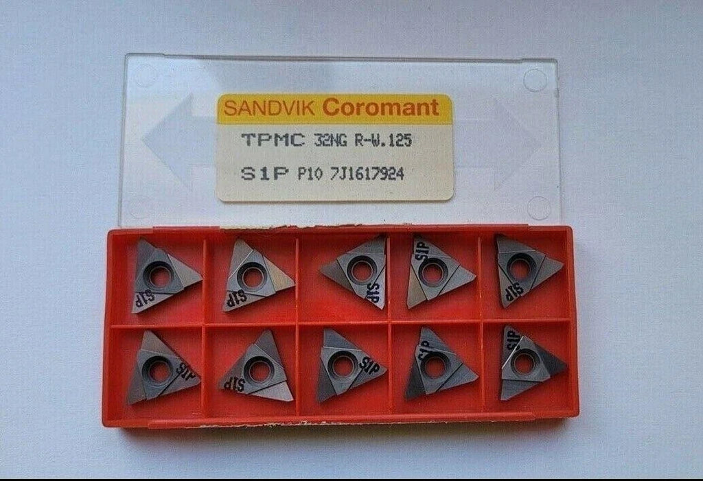 SANDVIK Coromant TPMC 32NG R-W.125 S1P P10 Lathe Carbide Inserts Tools 10 Pcs