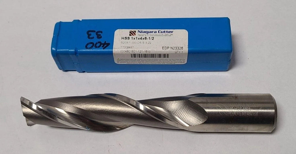 NIagara Cutter N23326 End Mill High Speed Steel 1" HSS USA