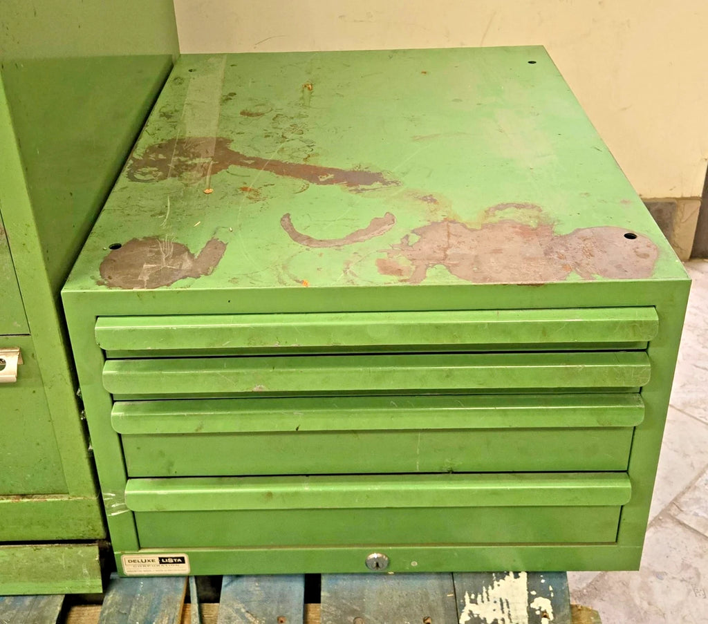 Deluxe Lista Cabinet 4 Drawers Industrial Tool Parts Storage 22 x 26 x 15