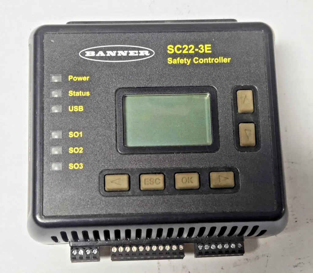 BANNER ENGINEERING SC22-3E SC223E SAFETY CONTROLLER SC22 SERIES