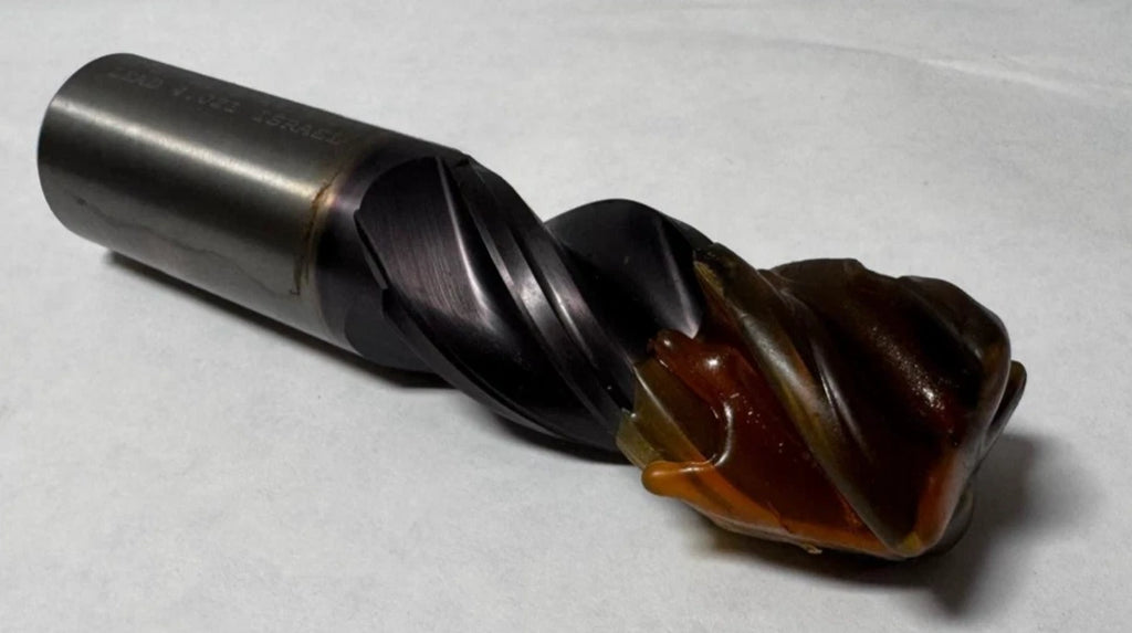 Hanita Solid Carbide End Mill 1" Shank 4 Flutes resharpened