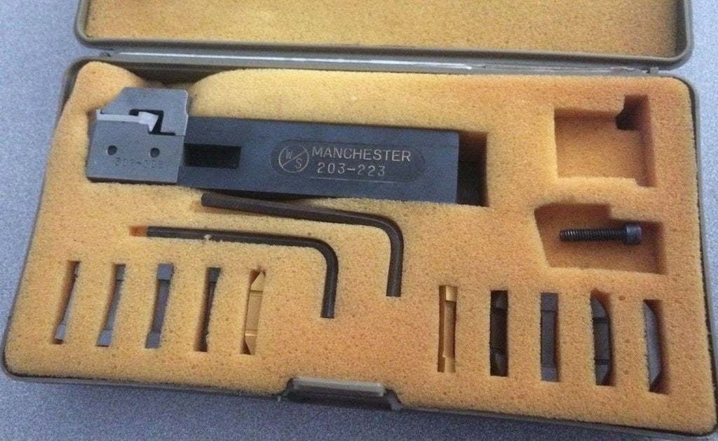Manchester Facegrooving Toolholder 203-223 O.D. Grooving Carbide Inserts Cutting