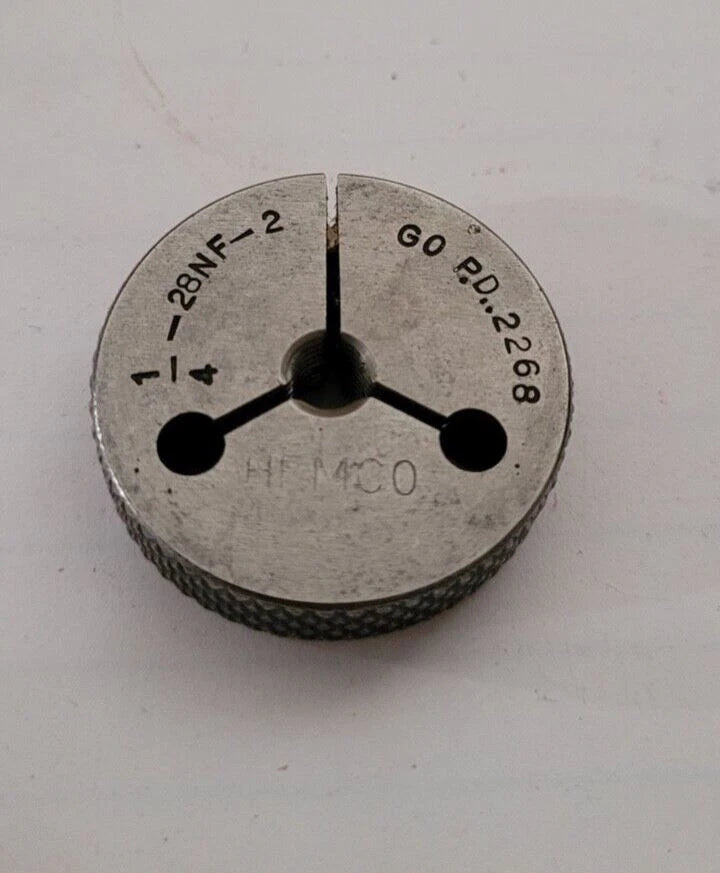 1/4-28NF-2 GO Thread Ring Gage P.D. .2268