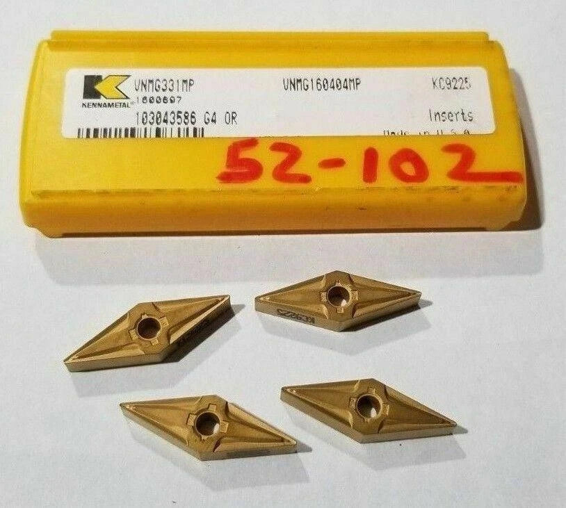 KENNAMETAL VNMG331MP KC9225 VNMG160404MP Lathe Mill Carbide 4 Inserts
