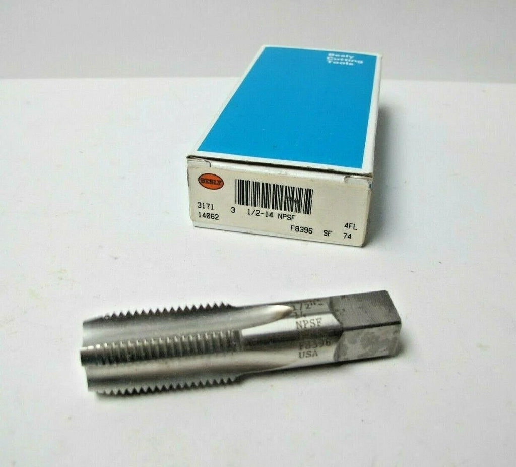 1 Besly Tap 1/2" - 14 NPSF HS 4 Flutes Brand New Made in USA