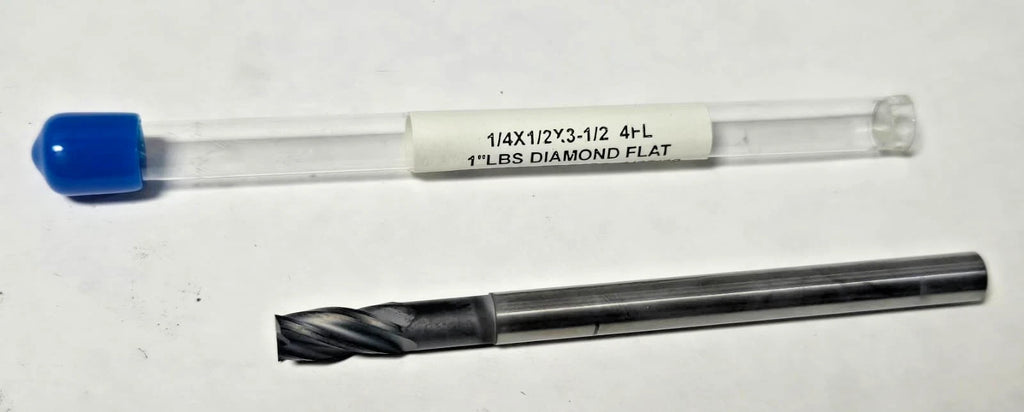 New California Tool SOLID CARBIDE END MILL 4 FLUTE 1/4 x 1/2 x 3-1/2 CT-4404