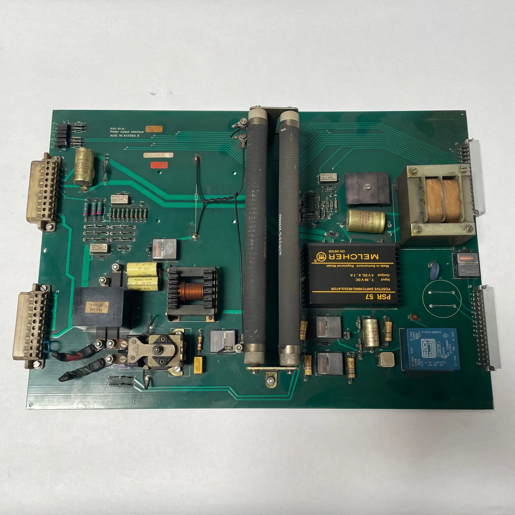 AGIE P0I-01A NR. 613 950.5 C POWER OUTPUT INTERFACE CNC CIRCUIT BOARD