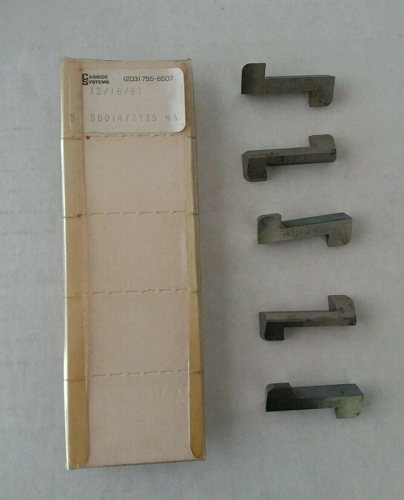 Carbide Systems 5pcs 5001477T35 HA Carbide Inserts Grooving