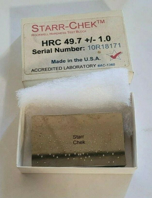 STARR-CHEK HRC 49.7 +/- 1.0 10R18171 ROCKWELL TEST BLOCKS