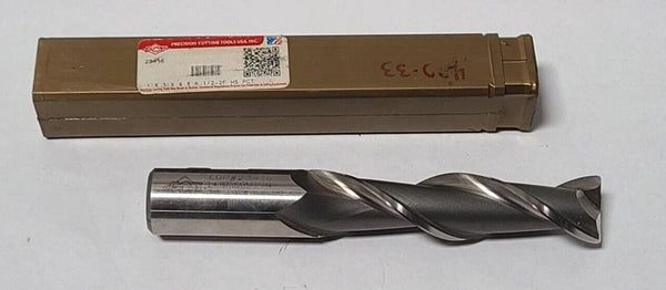 PCT USA 2 Flutes End Mill High Speed Steel HSS 1 x 1 x 4 x 6-1/2