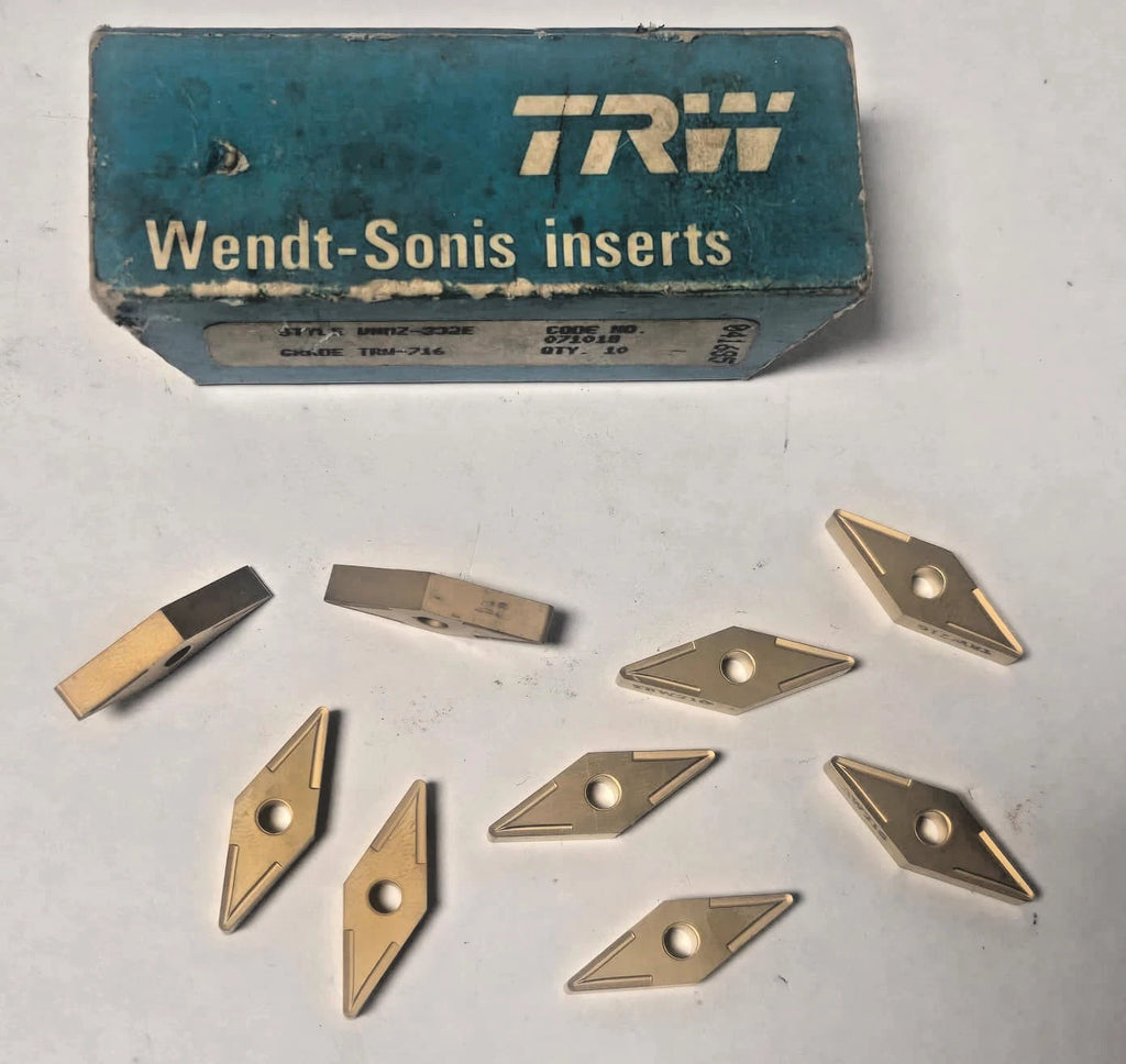 TRW UNMZ-332E VNMZ-332E TRH-716 Lathe Carbide Inserts 9 Pcs New Turning