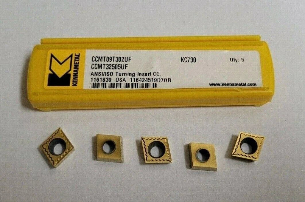 KENNAMETAL CCMT09T302UF KC730 CCMT32505UF Turning Insert Carbide Inserts 5 Pcs