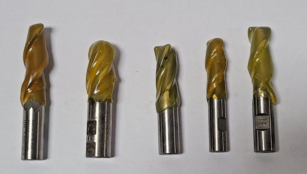 5 Mixed Sizes HSS End Mill High Speed Steel 3/4" 5/8" OSG Hanita Bridgeport