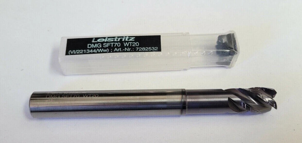 Leistritz DMG SFT70 WT20 4 Flute Solid Carbide End Mill Brand New