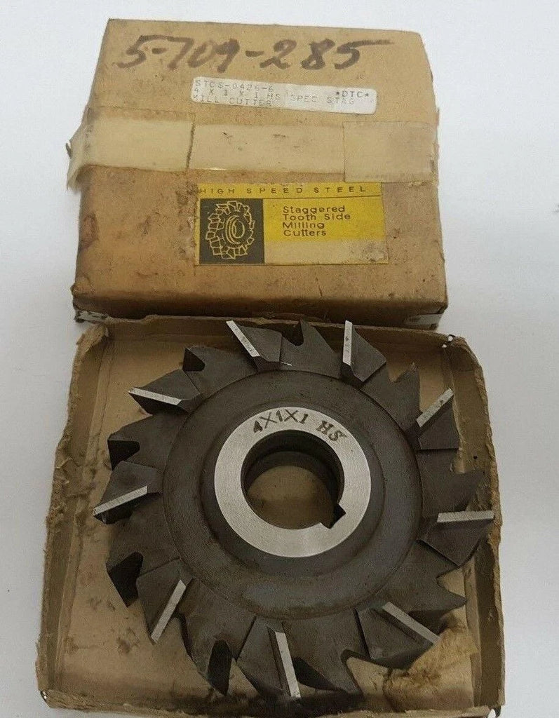 High Speed Steel Staggered Tooth side Milling Cutters HS 4 x 1 x 1