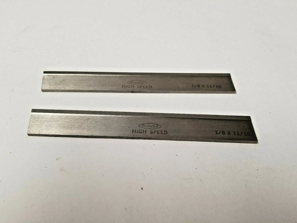 2 New 1/8 x 11/16 x 5" Square Lathe Tool Cutting HSS Blank Bit BESLY USA