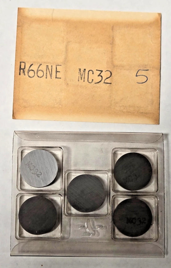 TOOL ABRASIVE R66NE MC 32 Lathe Mill Ring Carbide Inserts 5 Pcs New