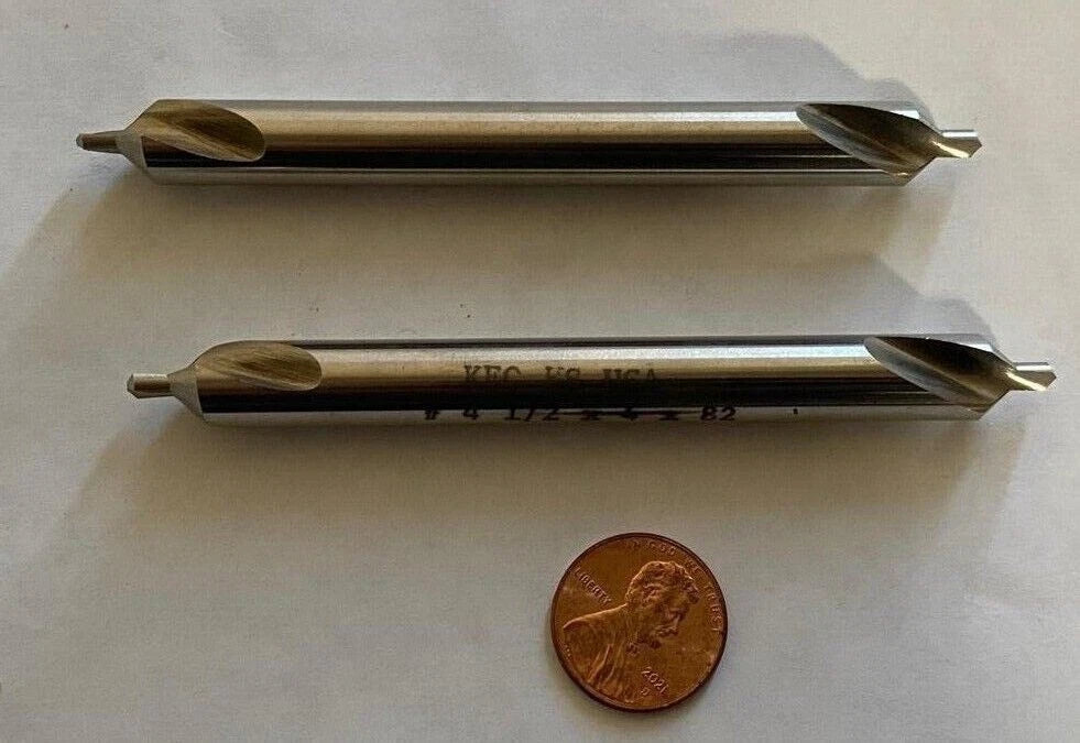 Lot of 2 KEO HS Center Drill Made In USA #4 New