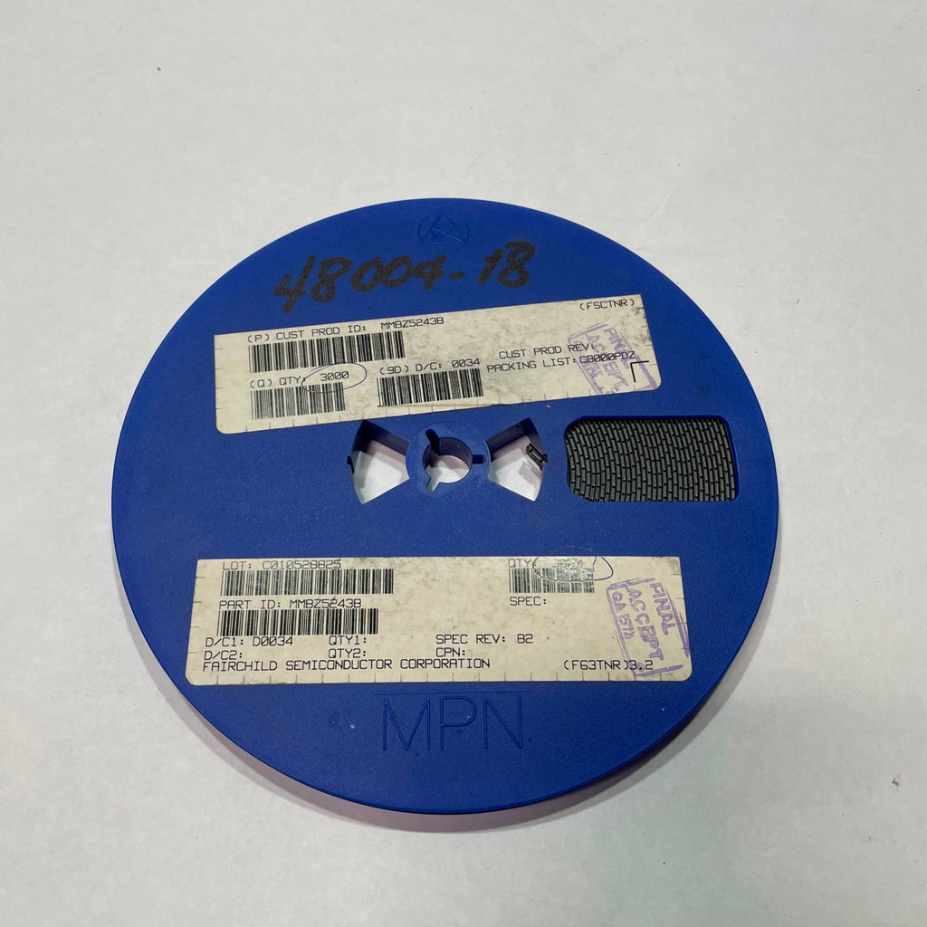 Reel of 2900 Fairchild MMBZ5243B Zener Diode 350mW 13V SOT-23 48004-18