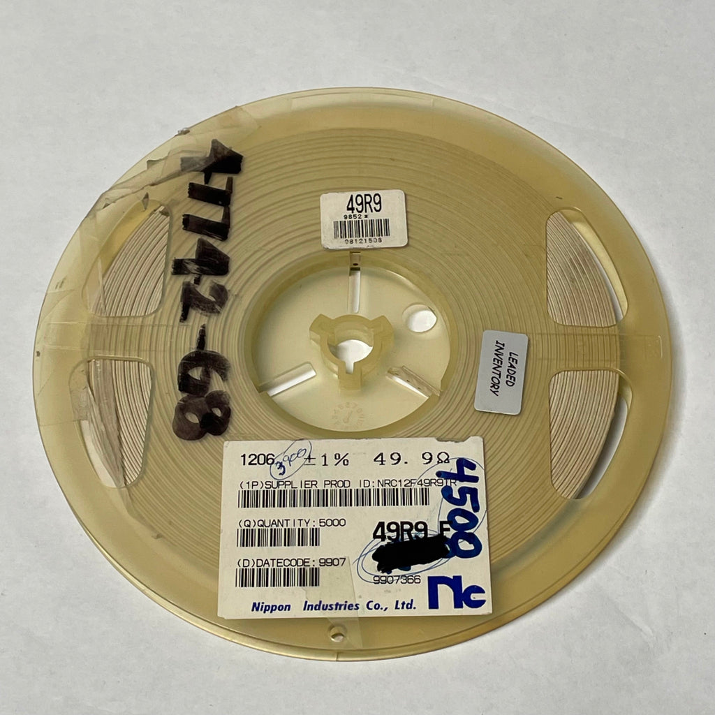 Reel of 3800 Nippon NRC12F49R9TR 1206 +/- 1% 49.9 Ohm 49R9 F 47742-68