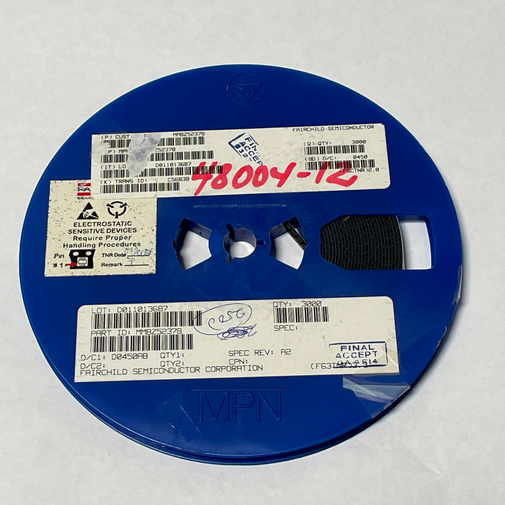 Reel of 2400 Fairchild MMBZ5237B DIODE ZENER 8.2V 500MW SOT23 48004-12