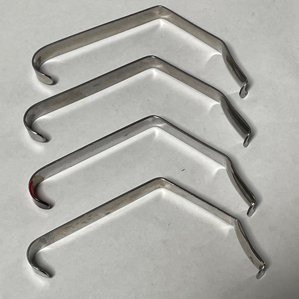 Lot of 4 20mm Love Uvula Retractors Lawton G. Germany Stainless Medical Surgical