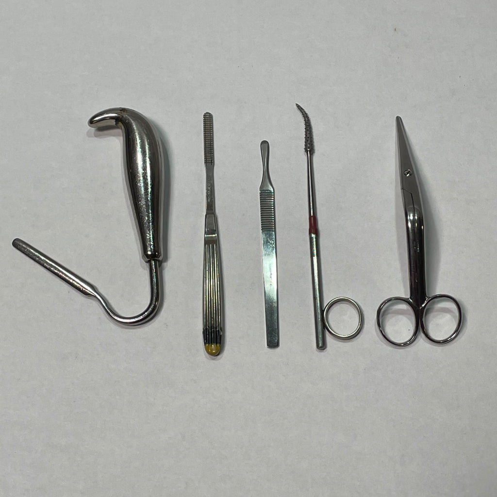 Lot of 5 Medical Surgery Tools Rasp File Surgical Scissors Salinger Nasal Knife