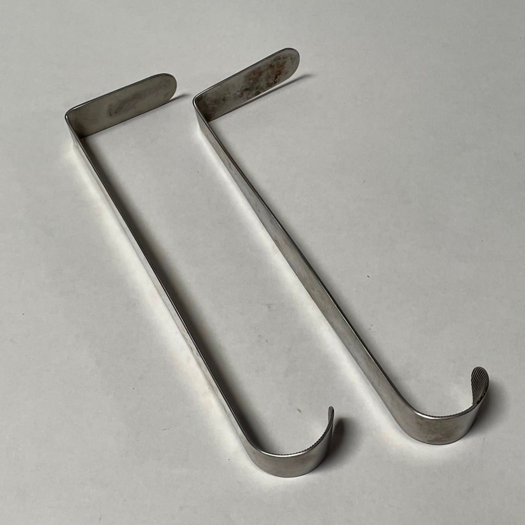 Lot of 2 Hibbs Retractor Stainless Germany 10-1/2", Blade 2-3/4" x 1-1/8" Tool